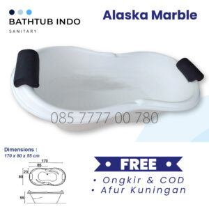BATHTUB KAMAR MANDI ALASKA MARBLE