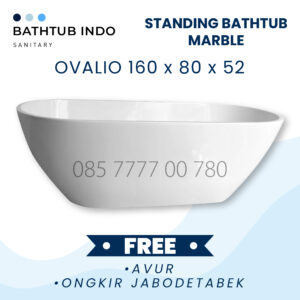 BATHTUB FREESTANDING OVALIO MARBLE