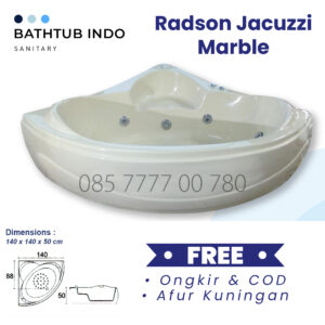 BATHTUB SUDUT RADSON MARBLE JACUZZI