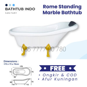 BATHTUB KAMAR MANDI ROME FREESTANDING